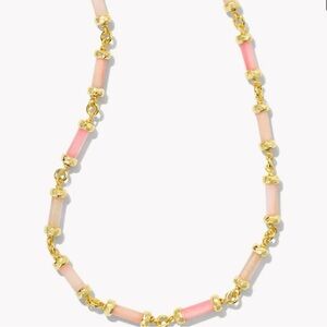 Kendra Scott Gigi Gold Strand Necklace in Pink Mix